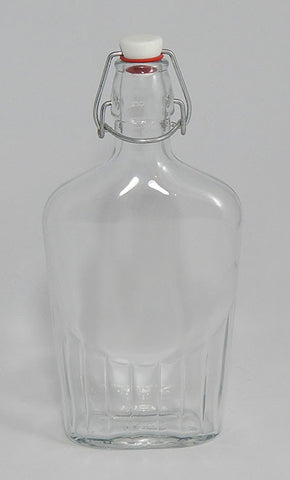 17oz Reusable Flip-Top Glass Bottle
