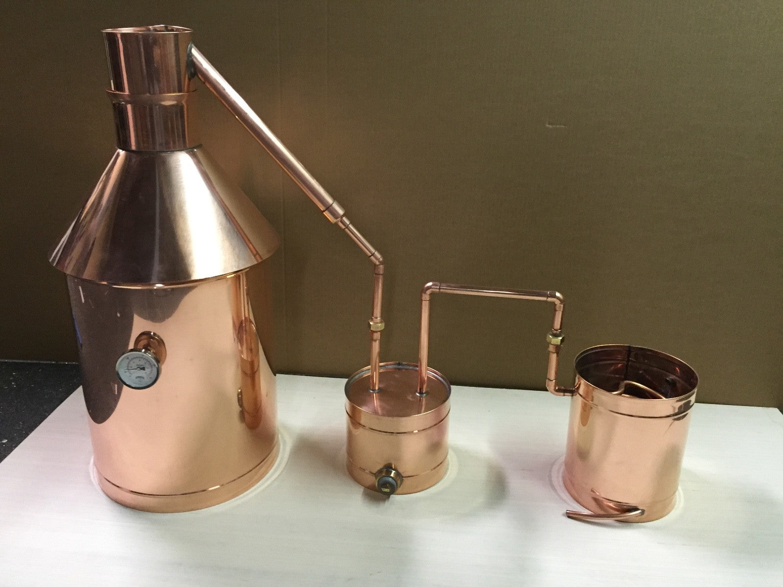 6 Gallon Copper Moonshine Still+Thumper+Worm-Heavy 20oz Copper Private Listing!
