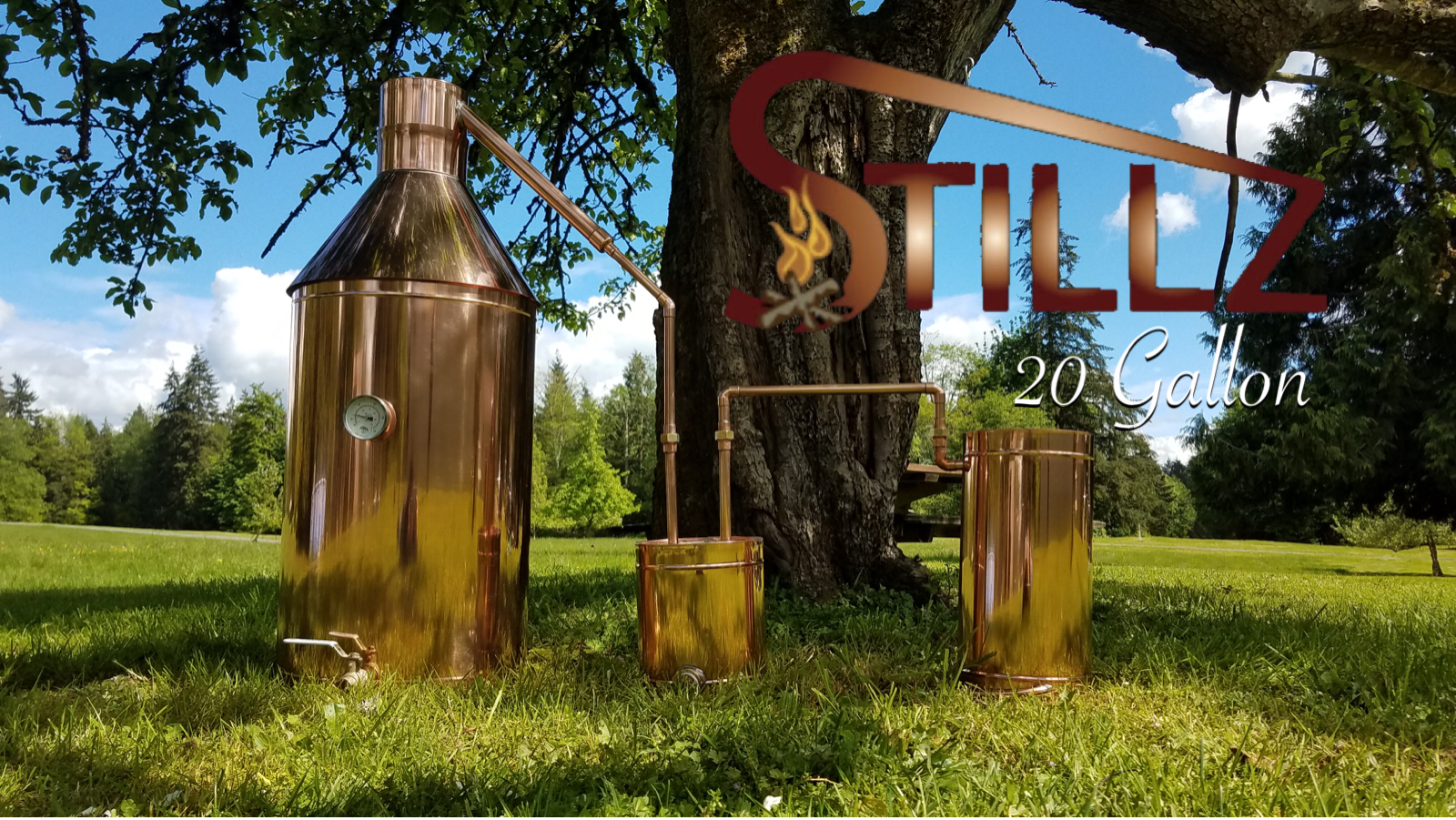 Copper Moonshine Still StillZ 20 Gal. Heavy 22 Ga. Copper Still -Special listing